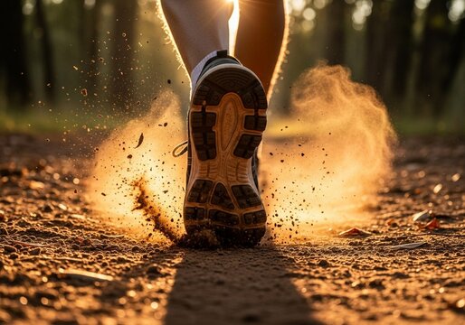 Trail Running Impact: Dust and Grit from Running Shoe