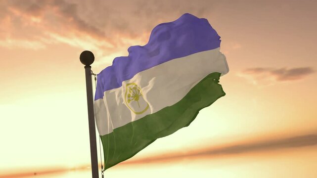 Bashkortostan FLAG_ULTRA SLOW MOTION