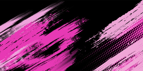 Abstract diagonal slashes in pink background vector for sports ,gaming, racing themes © putra