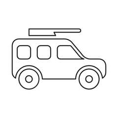 Off-road Vehicle Line Art