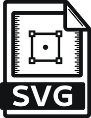 SVG File Icon Vector Illustration - Vintage Detail Line art