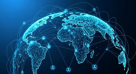 Digital Globe Connections Global Network and Internet Technology