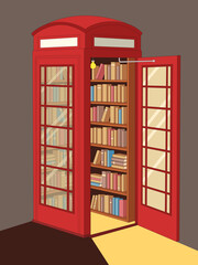 Telephone Booth Library
