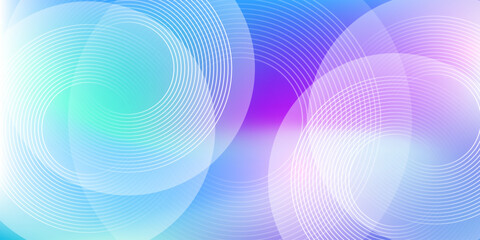 Abstract modern blue gradient background with glowing circular line pattern. Future technology concept background.