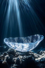 Majestic Sea Turtle in Pritine Ocean Waters Amidst Vbrant Coral Reefs CapturedUnderwater