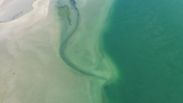 Aerial view of arel island in Banc d&rsquo;Arguin National Park, Mauritania