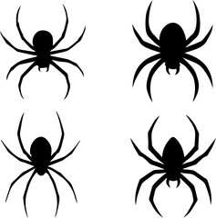 Scary Bug Silhouettes for Halloween Design