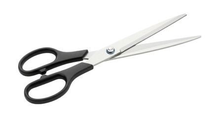Obraz premium A Pair of Sharp Black and Gray Shears Isolated Transparent PNG