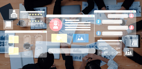 E-learning dashboard with student profiles, lesson ratings, and course content organization for...