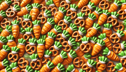 Carrot Patch Pretzels