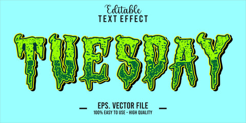 Tuesday Text Style Effect, Editable Text Effect