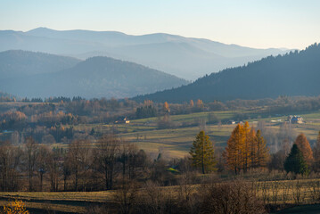 Fototapeta premium Autumn in Solina - Poland