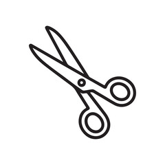 Fototapeta premium Office Scissors Paper Cutter Outline Icon