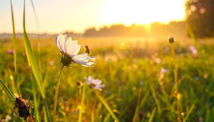 Sunrise Meadow Flowers.
