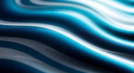 Dynamic Turquoise And White Wavy Lines Background Modern Gradient Design with Elegant Texture Cool Pattern Creative Backdrop Artistic Swirls Smooth Curves Stylish