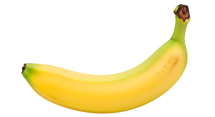 Yellow banana fruit healthy food tropical banana nutrition sweet banana vitamin rich on transparent background