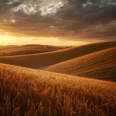 Obraz premium field of wheat