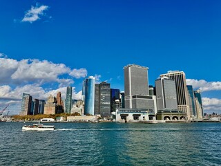 Obraz premium New York City and Manhattan skyline and Hudson river