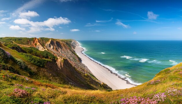 morsum cliffs sylt huge panorama landscape