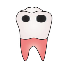 Decayed Molar Tooth 