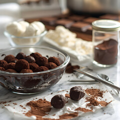 The Artful Process of Makig Homemade Chocolate Truffes