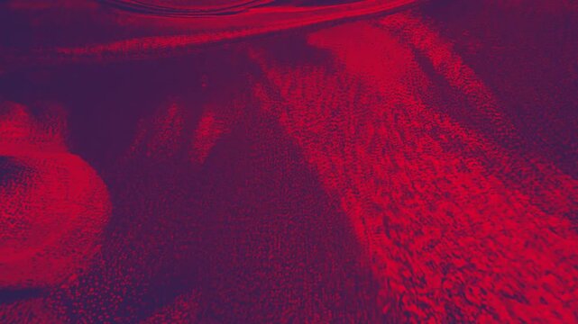 vagues abstraites rouges composées de point pixelisés, mouvement fluide, dynamique et aléatoire parfait pour un fond d'ambiance