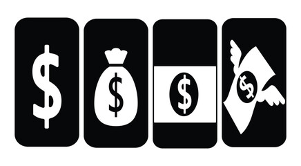 us dollar symbol vector illustration