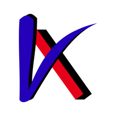 check mark and cross