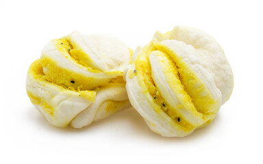 Traditional Chinese Steamed Twisted Rolls with Ghee and Herbs &ndash; Savory Asian Pastry