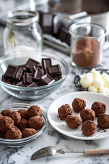 The Artful Process of Makig Homemade Chocolate Truffes