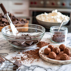The Artful Process of Makig Homemade Chocolate Truffes