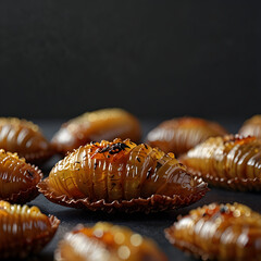 Beondegi closeup creating a rich texture and color contrast