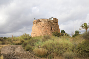 The Castle of Villaricos on The Playazo beach