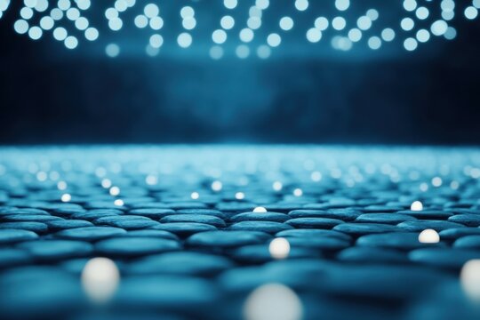 Digital Network: Abstract image, a visual representation of a complex digital network, a futuristic cityscape of interconnected nodes and data streams.