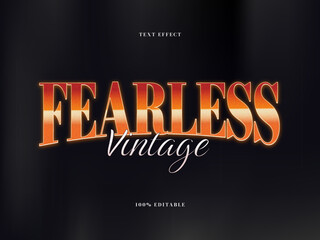 Vintage Sunset Gradient Text Effect, 80s Aesthetic Music Text Effect