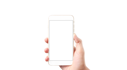 Hand showing technology communication gadget screen high resolution transparent png photo