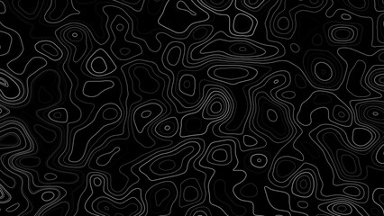 Abstract Topography line poster vector. The concept of a topographic contour geography scheme and the terrain path.	