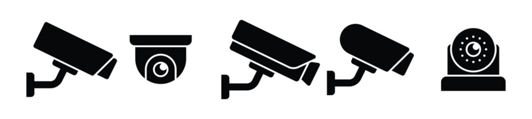 cctv icon isolated on white background 