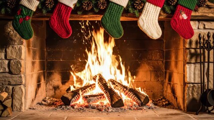 Festive Christmas composition with red and white glitter baubles on a snowy branch with tinsel, candles, and warm bokeh lights. - Powered by Adobe