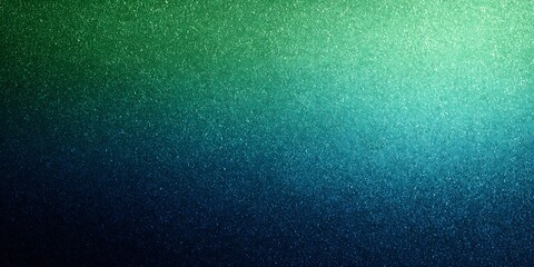 Abstract gradient background with sparkling glitter effect in green and blue tones