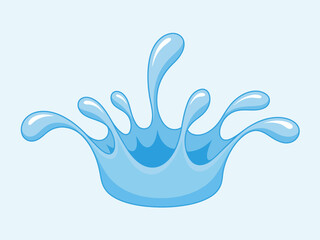 Obraz premium This image captures a vibrant blue water splash on a light background, representing freshness and energy, embodying the beauty of nature's fluidity and dynamism in artistic visual form.