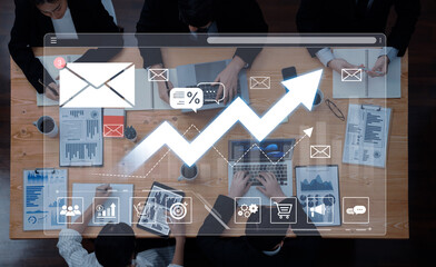 A dashboard for tracking email marketing analytics. The growth chart visualizes the campaign's performance, open rates, and success in reaching business targets. Fermion