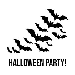 Flying Bats Halloween Party,
Scary Night Halloween Celebration,
Spooky Bat Festival Design