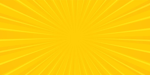 Abstract orange comic background. Art pop cartoon backdrop. Halftone effect pattern. Fun anime texture. Starburst manga style bg. Mark popart radial gradient. Spiral, swirl, comic rays.