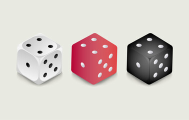 Dices graphic resourses for  casino o gambling related designs