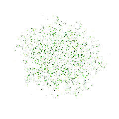 Abstract Bright Green Glitter Particles Scatter Effect