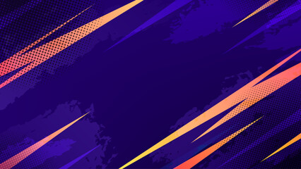 Neon Grunge Sports Background: High-Speed Streaks, Halftone Texture, and Energetic Design