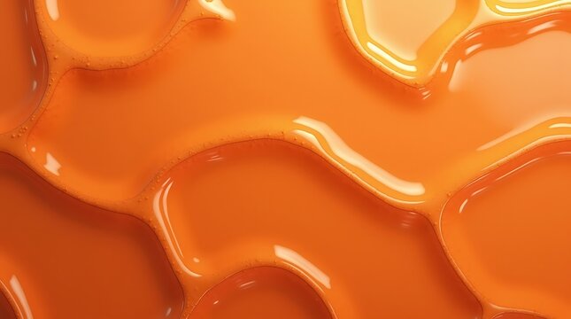 Clean, minimalist, top-down flat lay of an ultra-high resolution lacquered glass texture in warm terracotta, featuring sharp reflections and the sophisticated contrast between glossy surface and subtl