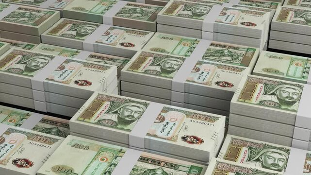 Mongolia 500 Tugrik Banknote Horizontal 3D Animation ? Realistic Currency Motion, Finance, Economy, Business Investment, Money Flow, and Banknote Visualization