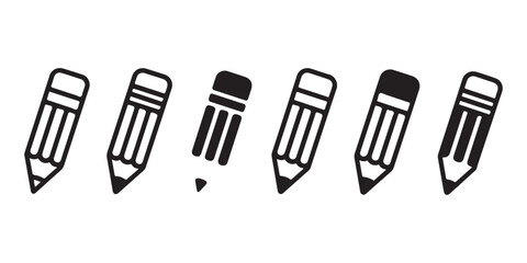 stylized pencils in silhouette